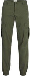 JACK & JONES Pantaloni Jpstkane Jonnie Cuffed Cargo Ret 12268261 19-0515 TCX olive night (12268261 19-0515 TCX olive night)