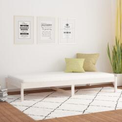 vidaXL Pat de zi, alb, 80x200 cm, lemn masiv de pin (820418)