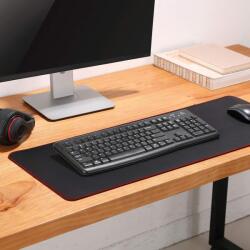 StableDesk Mousepad StableDesk Gaming pentru birou, Office, Antiderapant, Negru - 80 x 30 cm (SD-153-NERED) Mouse pad