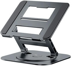 PadForce Suport laptop PadForce®, 11-17.3″ inch, Rotire 360°, Ajustabil pe Inaltime, Pana la 10 kg, Portabil, Anti-Alunecare, Stabil pe birou, Reglaj intensita (BS-448-SGRI) Suport laptop