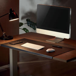 StableDesk Mousepad StableDesk din Piele Ecologica pentru birou, Gaming, Office, Antiderapant, Negru, 80 x 40 x 2cm (SD-150-NE) Mouse pad