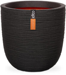 Capi Europe Capi Ball Rib virágcserép, 35x34 cm - fekete (KBLR932)