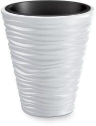 Prosperplast Sand Low virágcserép, 40 cm - fehér (DBSA400-S449)