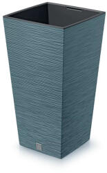Prosperplast Furu Square virágcserép, 30 cm - skandináv kék (DFSH300-5415C)