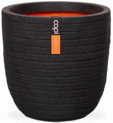 Capi Europe Capi Row Ball virágcserép, 35x34 cm - fekete (KBLRO932)