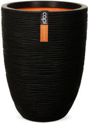 Capi Europe Capi Low Rib virágcserép, 46x58 cm - fekete (KBLR783)