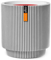 Capi Europe Capi Groove cylinder virágcserép, 35x38 cm - elefántcsont (KGVI882)