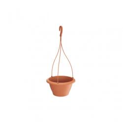 Prosperplast Respana függőcserép alátéttel, 27 cm - terrakotta (DREW270-R624)