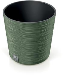 Prosperplast Furu Low Round virágcserép, 25 cm - föld zöld (DFR250-5615C)
