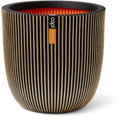 Capi Europe Capi Groove virágcserép, 43x41 cm - fekete-arany (KGVGB933)