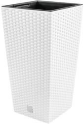Prosperplast Rato Square 2in1 virágcserép, 32, 5 cm - fehér (DRTS325-S449)