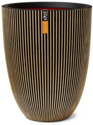Capi Europe Capi Groove low virágcserép, 34x46 cm - fekete-arany (KGVGB782)