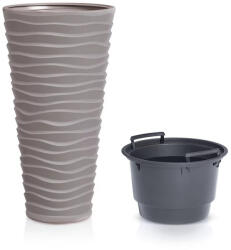 Prosperplast Sand Slim virágcserép, 30 cm - mokka (DPSA300-7529U)