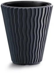 Prosperplast Sandy Low virágcserép, 40 cm - antracit (DBSP400-S433)