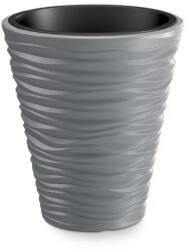 Prosperplast Sand Low virágcserép, 30 cm - kő szürke (DBSA300-405U)