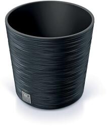 Prosperplast DFR250-S433 Prosperplast virágcserép FURU ROUND LOW - antracit (DFR250-S433)