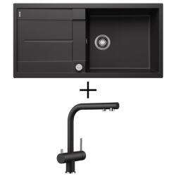  BLANCO METRA XL 6 S EXCENTERREL + BLANCO Fontas II CSAPTELEP - törtfehér (527123 + 526943)