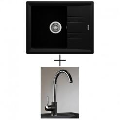Teka Stone 45 S-TG 1B 1D + olasz Infinity csaptelep - topázbézs (115330046 + Infinity)