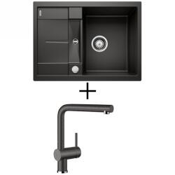 BLANCO METRA 45 S Compact EXCENTERREL + BLANCO Linus CSAPTELEP - fehér (519576 + 516702)