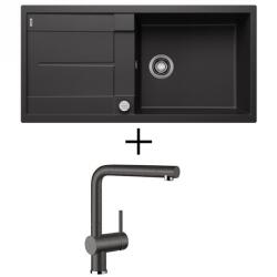 BLANCO METRA XL 6 S EXCENTERREL + BLANCO Linus CSAPTELEP - palaszürke (518881 + 518814)