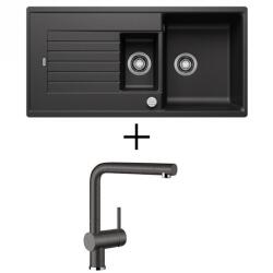 BLANCO ZIA 6 S EXCENTERREL + BLANCO Linus CSAPTELEP - törtfehér (527206 + 526961)