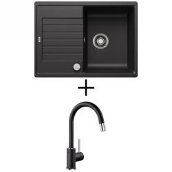 BLANCO ZIA 45 S Compact EXCENTERREL + BLANCO Mida-S CSAPTELEP - antracit (524711 + 521455)