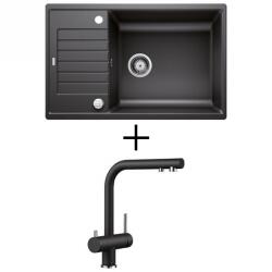 BLANCO ZIA XL 6 S Compact EXCENTERREL + BLANCO Fontas II CSAPTELEP - törtfehér (527213 + 526943)