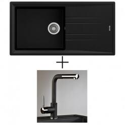 Teka Stone 60 L-TG + olasz zuhanyfejes Alano Cr csaptelep - fehér (115330005 + Alano Cr)