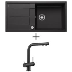  BLANCO METRA XL 6 S EXCENTERREL + BLANCO Fontas-S II CSAPTELEP - törtfehér (527123 + 526947)