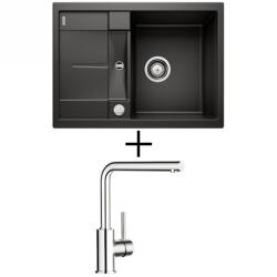 BLANCO METRA 45 S Compact EXCENTERREL + BLANCO Mila króm CSAPTELEP - vulkánszürke (527285 + 519414)