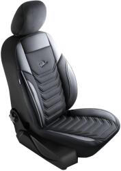 Panda Set Huse Scaune Auto pentru Volvo XC40 - Panda Florida, cu fermoare pentru bancheta rabatabila, negru gri, 11 piese
