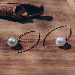 Evana Cercei Lungi cu Perle Naturale - Design Elegant și Modern, 25/32 mm (EVA03)