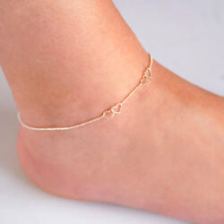  Double Hearts Bratara pentru glezna Argint 925