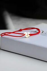  Bratara snur inima 6x 7, 5 mm personalizata gravura initiala/simbol Aur 14K