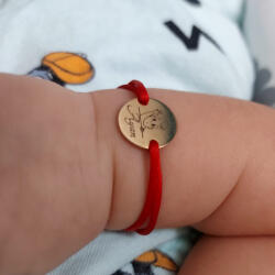  Bratara snur banut 12 mm personalizat gravura text Aur 14K