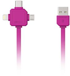 allocacoc Power USB-C rózsaszín adatkábel (9003PK/USBC15)