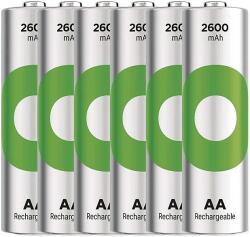 GP Batteries ReCyko NiMH Akkumulátor HR6 (AA), 2600mAh, 6db (B2527V) (B2527V)