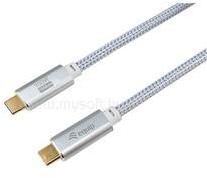Equip Kábel - 128358 (USB-C 3.2 Gen1 to USB-C, apa/apa, fehér, 2m) (EQUIP_128358) (EQUIP_128358)