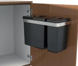 EKOTECH Beépíthető hulladékgyűjtő/kuka BELT 60 1x15 liter+1x7 liter (940041602)