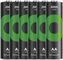 GP Batteries ReCyko Pro NiMH Akkumulátor HR6 (AA), 6db (B2620V) (B2620V)