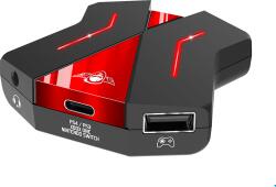 Spirit Of Gamer CrossGame2 egér/billentyűzet adapter konzolhoz, Audio, 3xUSB-A, 2xUSB-C (SOG-CONV2) (SOG-CONV2)