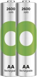 GP Batteries ReCyko NiMH Akkumulátor HR6 (AA), 2600mAh, 2db (B25272) (B25272)