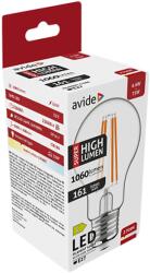 Avide LED Filament A60 Globe gömb izzó, Super High Lumen 6.6W, E27, 1060lm, WW 2700K (ABLFG27WW-6.6W-SHL) (ABLFG27WW-6.6W-SHL)