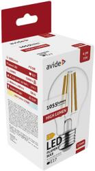 Avide LED Filament Globe gömb izzó, 8.5W, E27, 1055lm, WW 2700K, meleg fehér (ABLFG27WW-HL-8.5W) (ABLFG27WW-HL-8.5W)