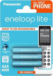Panasonic eneloop BK-4LCCE/3DE AAA 550MAH 3DB előre feltöltött akkumulátor (BK4LCCE-3DE)