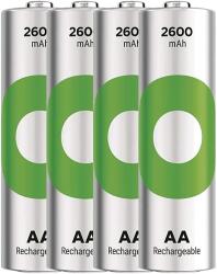 GP Batteries ReCyko NiMH Akkumulátor HR6 (AA), 2600mAh, 4db (B25274) (B25274)