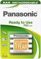 Panasonic HHR4MVE/4BC 750MAH AAA előre feltöltött akkumulátor (HHR-4MVE-4BC)