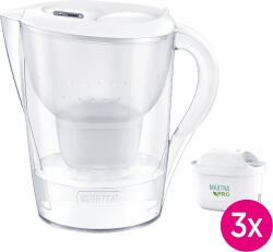 BRITA Marella XL vízszűrő kancsó kezdőcsomag, 3.5 l, 3 db Maxtra PRO filterrel, fehér (BR1052782) (1052782)