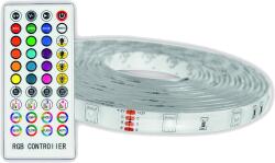 Avide RGB LED szalag, zene vezérlés, távirányító, 12V, 22W, 2x5 méter (ALSB5050RGBMU40-10M) (ALSB5050RGBMU40-10M)