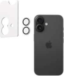 AlzaGuard Elite Lens Protector iPhone 16 / 16 Plus kamera védő fólia - átlátszó + felhelyező keret (AGD-AGL007Z)